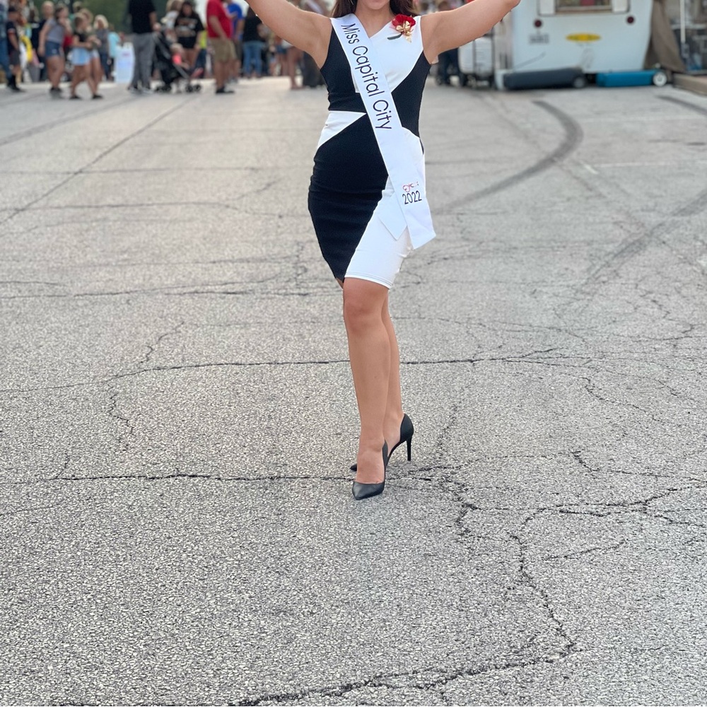 Black and white dress